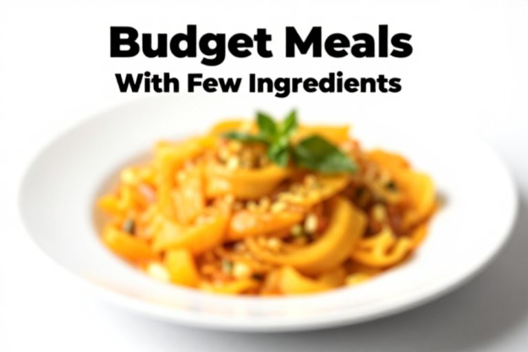 Budget meals with few ingredients - Budget Meals With Few Ingredients - Simple, Affordable, and Satisfying Cooking at home doesn’t have