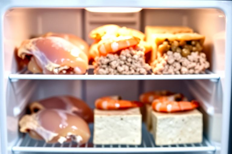 Frozen protein for weeknight cooking - With a freezer stocked with chicken thighs, shrimp, ground turkey, or tofu, you can put a satisfying