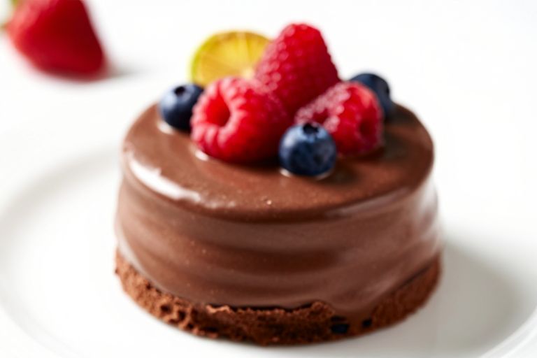 Healthy desserts made easy - This simple recipe gives you a creamy, chocolatey, fruit-topped treat that’s naturally sweet, high i