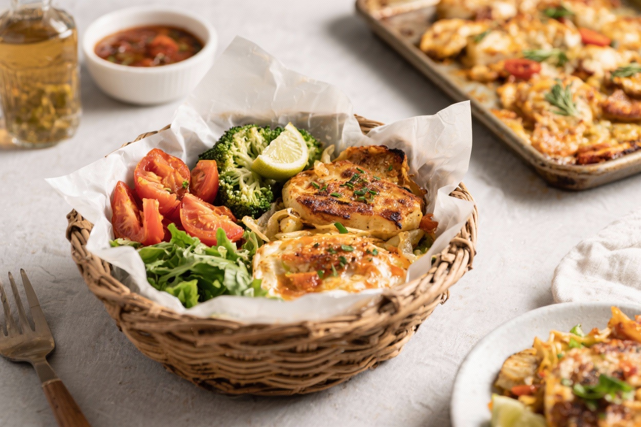 Quick one basket meals ideas - Think of them as sheet pan or air fryer dinners, but even simpler—everything cooks together in one b