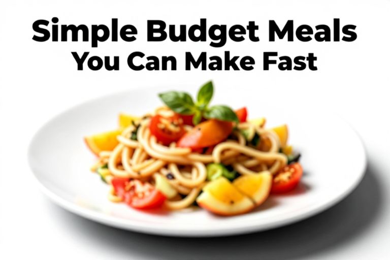 Simple budget meals you can make fast - Simple Budget Meals You Can Make Fast - Quick, Tasty, and Affordable If your evenings feel rushed an